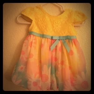 Yellow flower dress